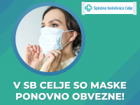 Obvezna uporaba obraznih zaščitnih mask
