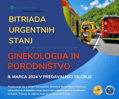Bitriada urgentnih stanj - ginekologija in porodništvo