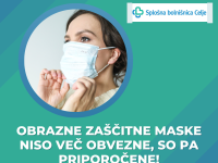 Priporočena uporaba obraznih zaščitnih mask
